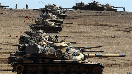 las tropas turcas rodean la ciudad siria de Al Bab Los hospitales de las provincias turcas de Gaziantep y Kilis activan la alerta